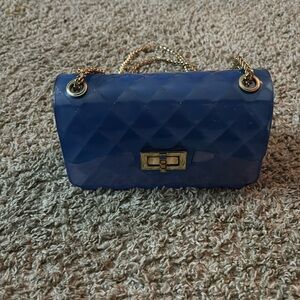 Blue Jelly Purse for Ladies